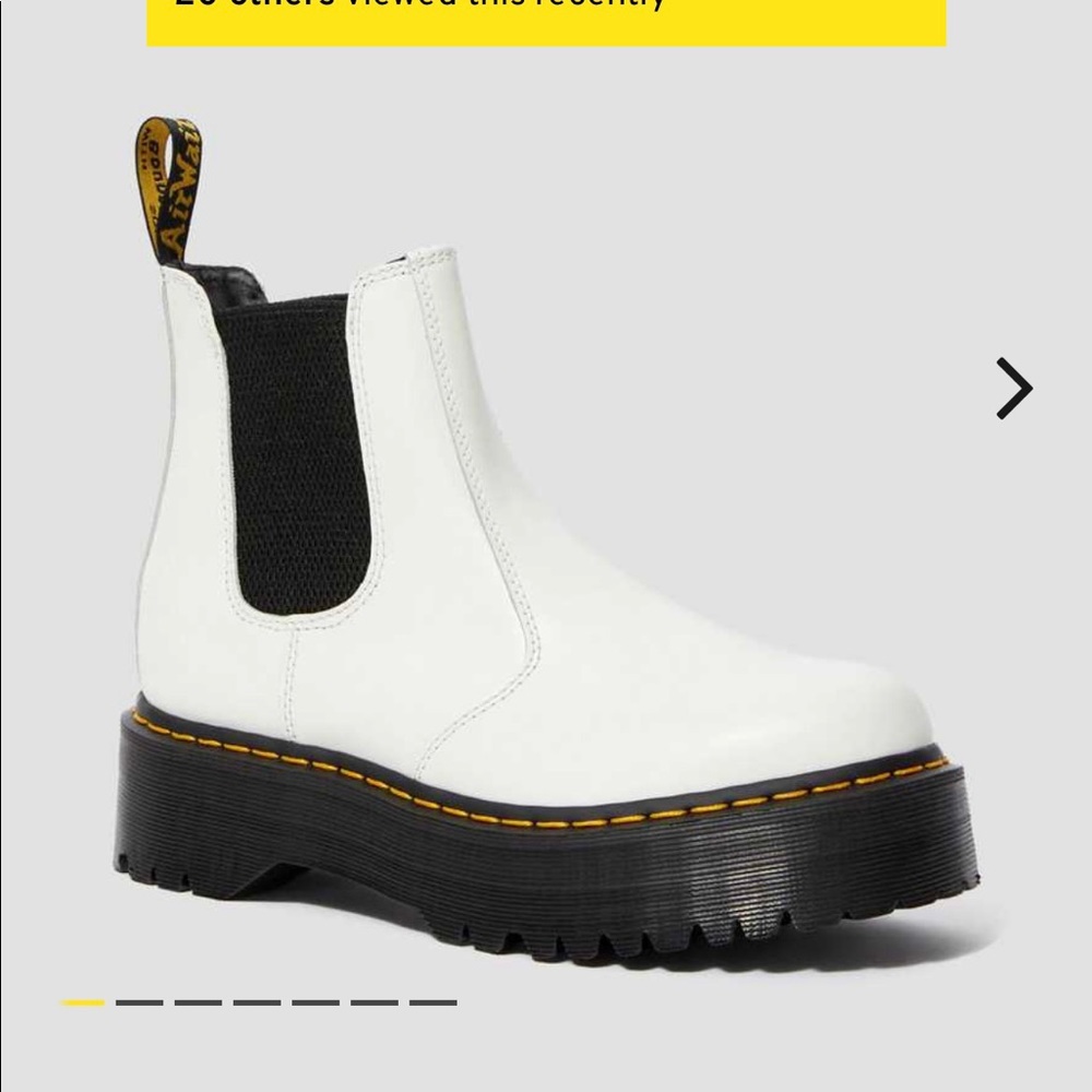 White Dr Martens Chelsea Boot